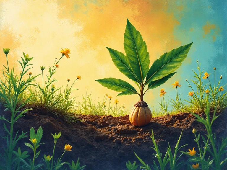 A vibrant, abstract depiction of natural growth and vitality, symbolizing Tropivoz's journey and dedication to natural health solutions.