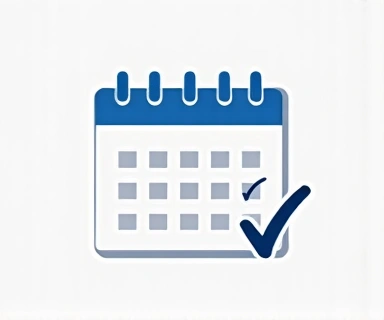 A calendar icon with a checkmark, symbolizing policy updates