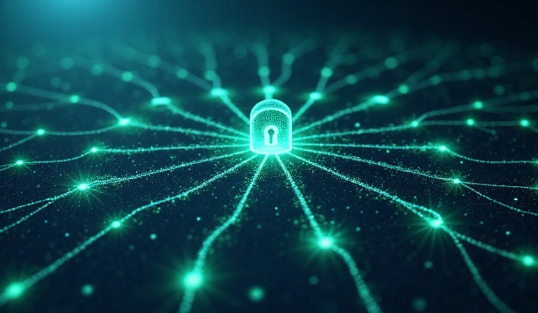 Secure data sharing concept with interconnected network nodes
